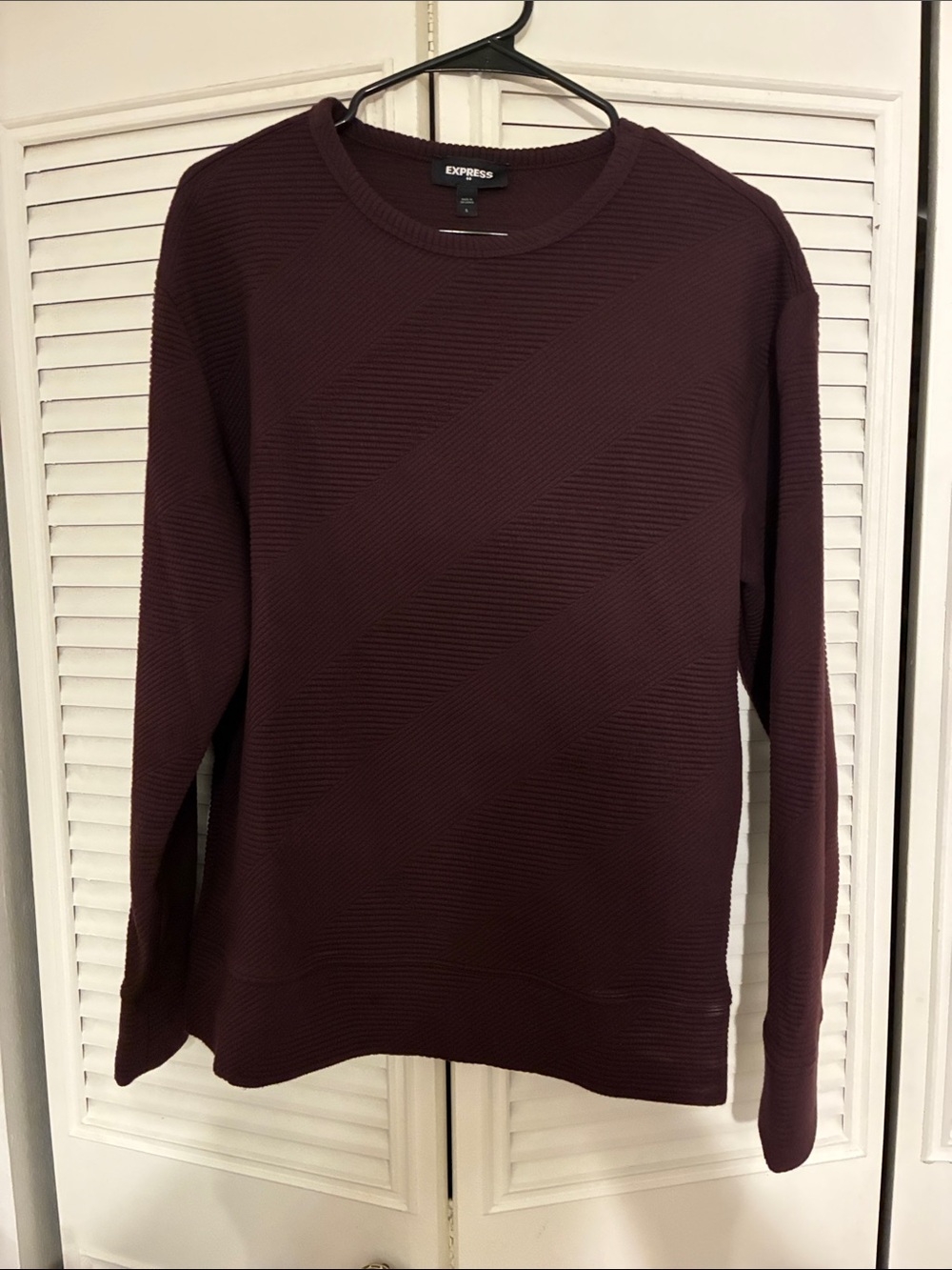 Express Women's Crewneck Sweater in Plum